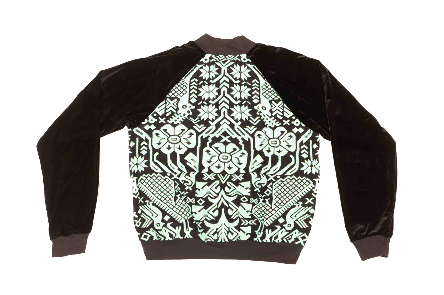 Emerald Tapestry Bomber Jacket