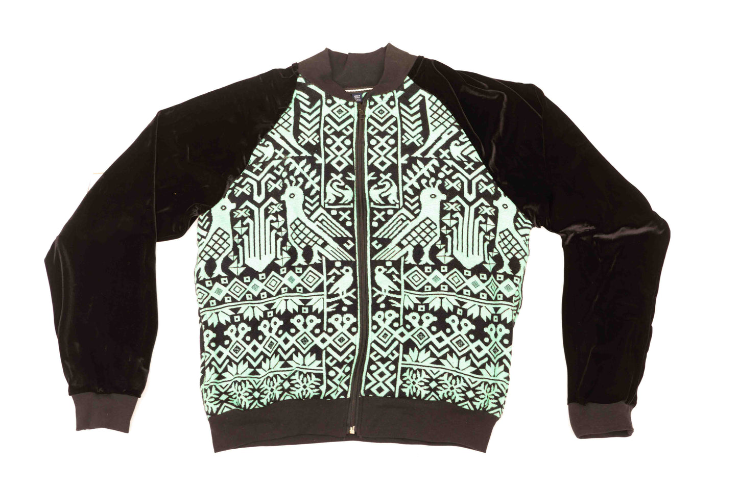 Emerald Tapestry Bomber Jacket