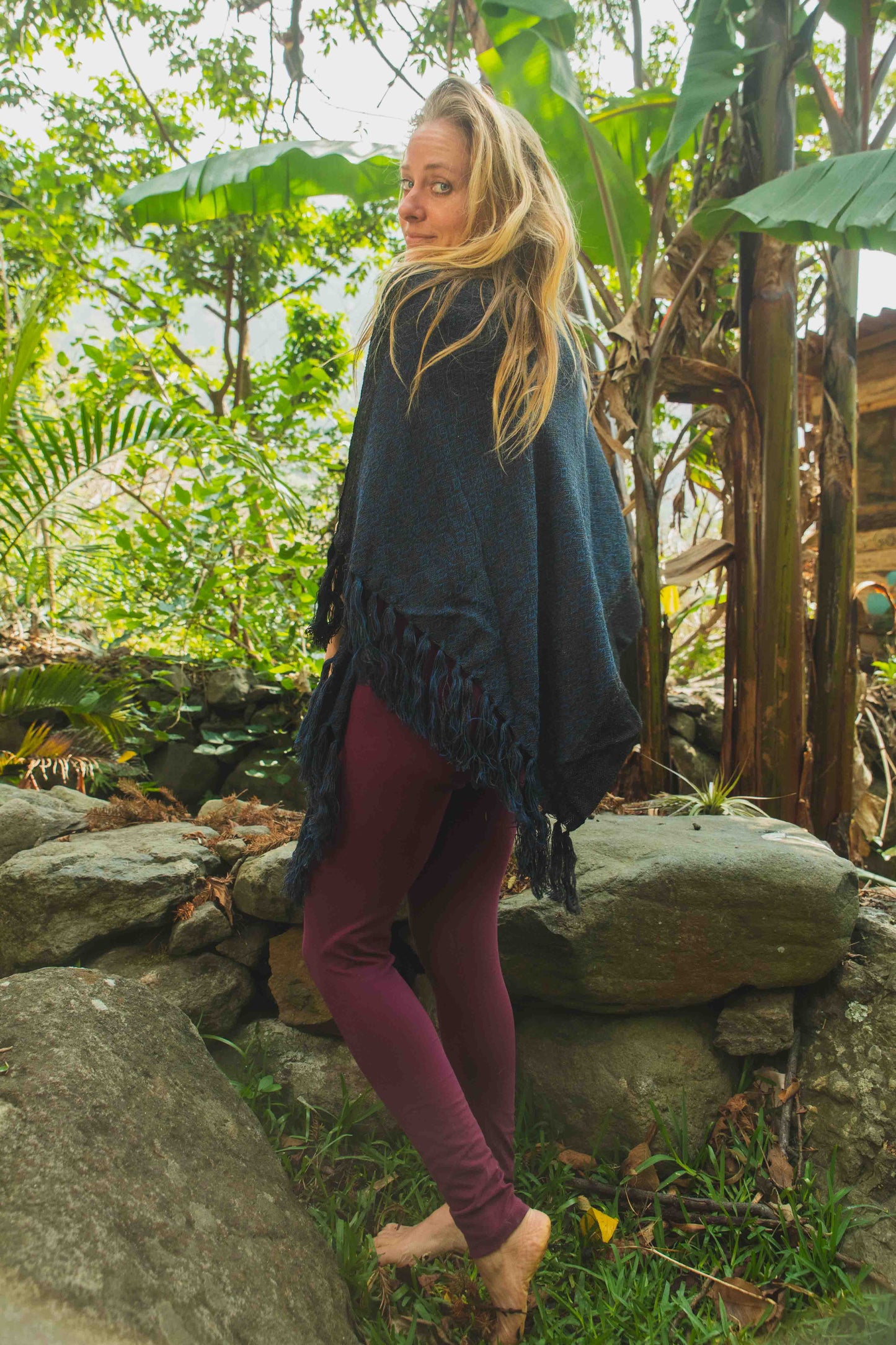 Navy Dusk Poncho