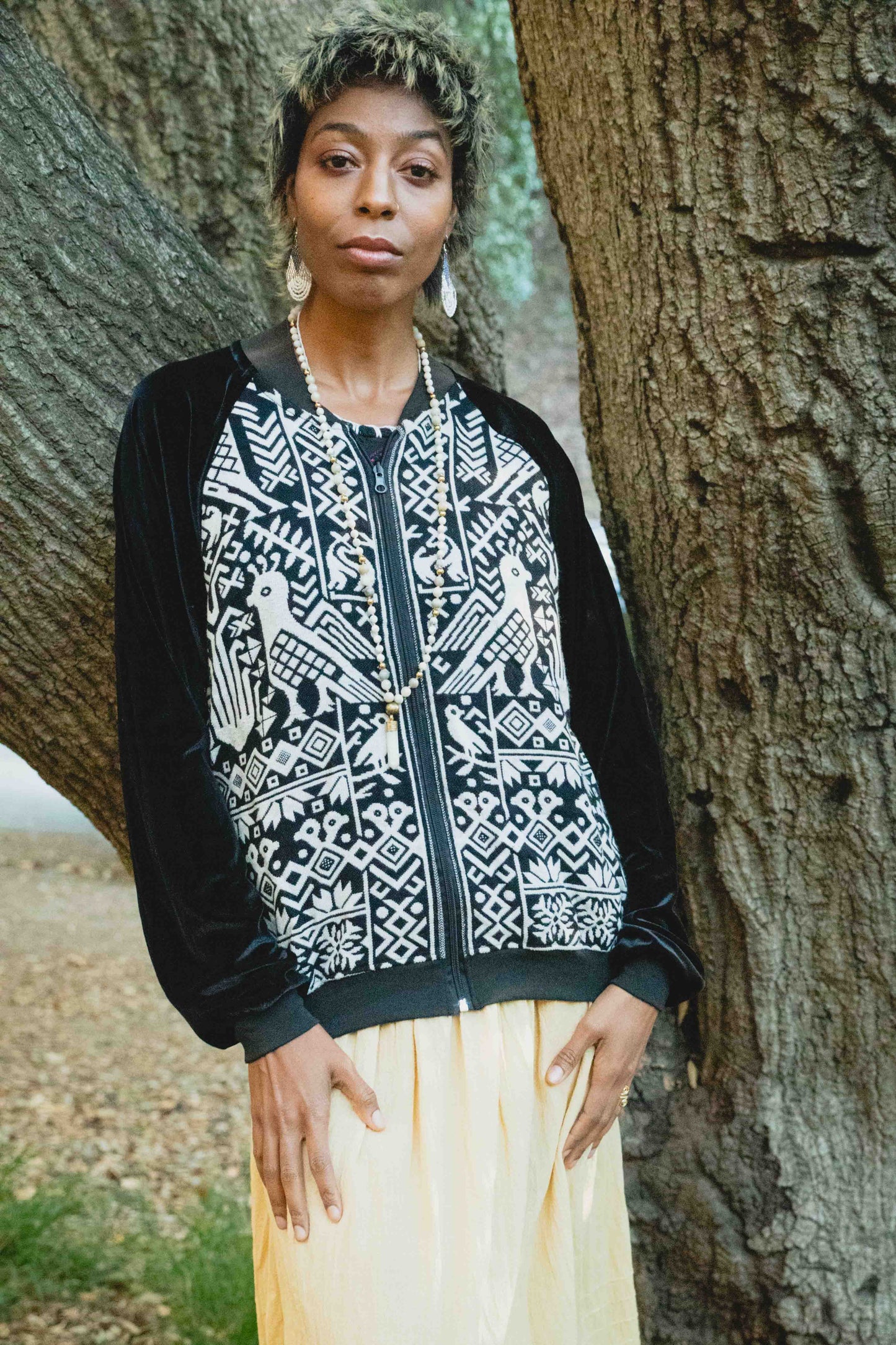 Blackbird Tapestry Bomber Jacket