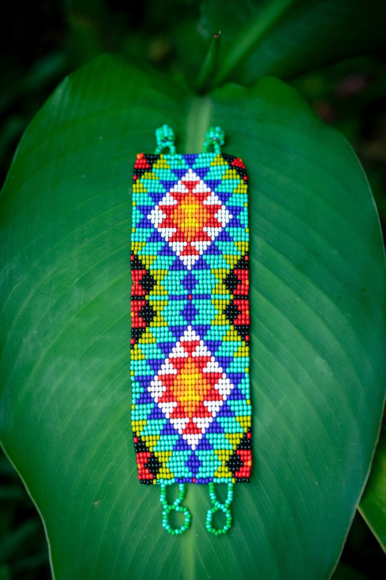 Jungle Geo Turquoise Bracelet
